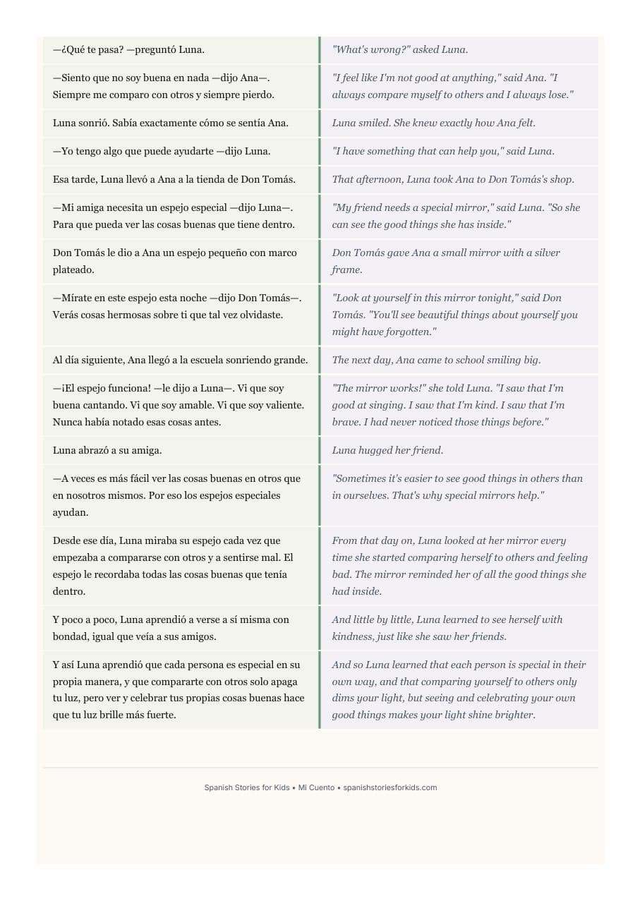 Mi Cuento sample, page 4